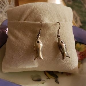 Silver Fish Earrings